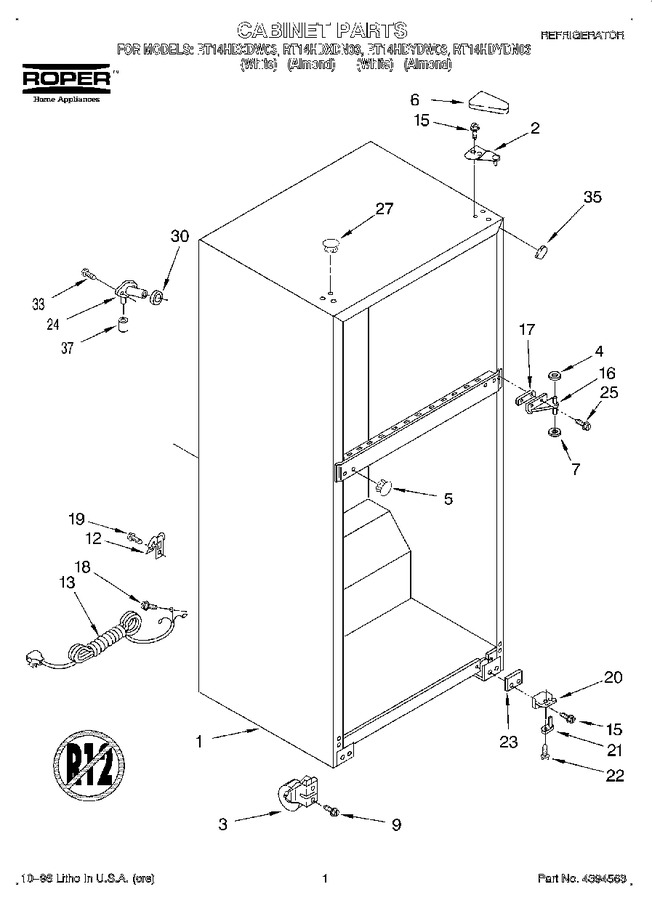 Diagram for RT14HDXDW03