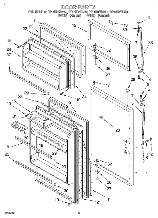 Diagram for RT14HDXDW03