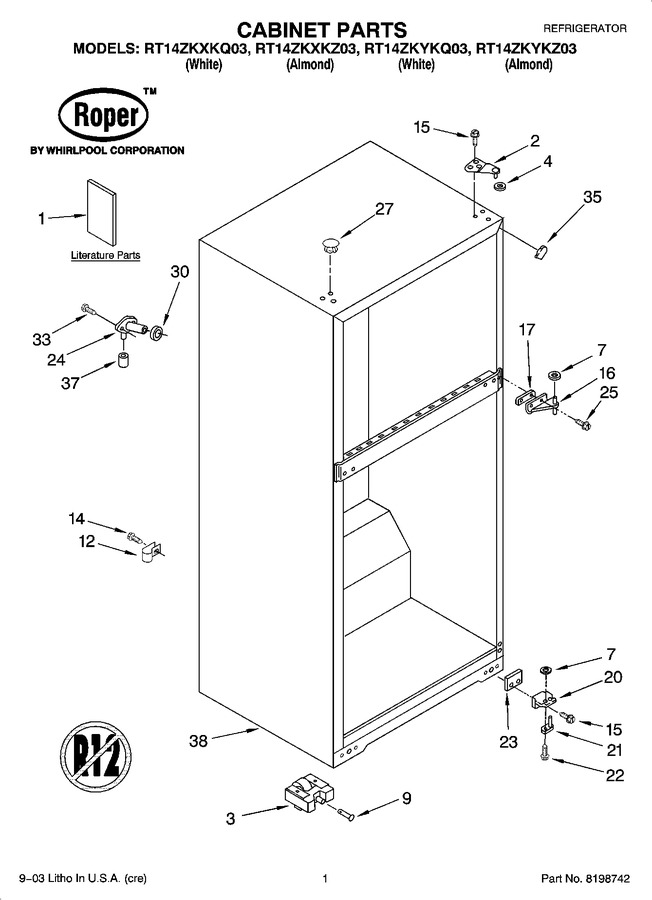 Diagram for RT14ZKYKQ03