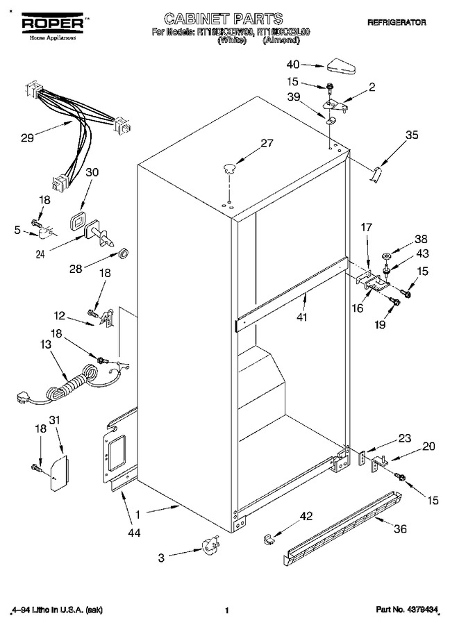 Diagram for RT16DKXBW00