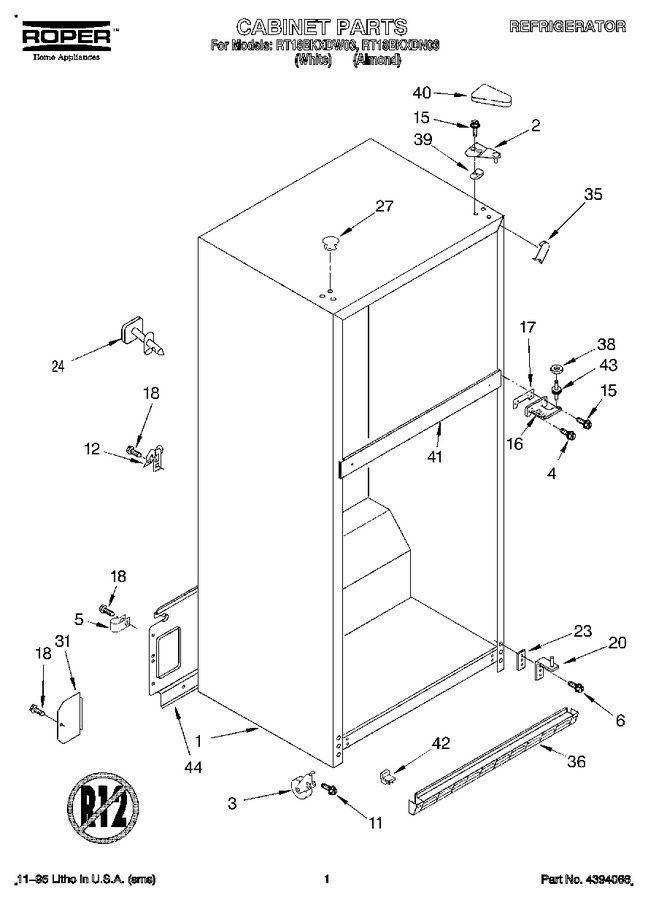 Diagram for RT18BKXDW03