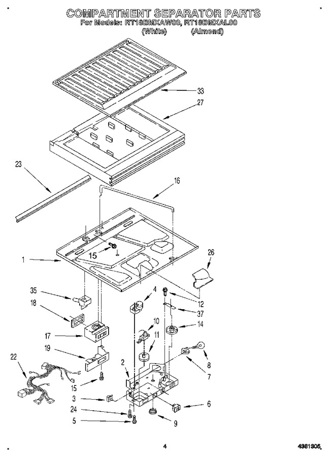 Diagram for RT18BMXAW00