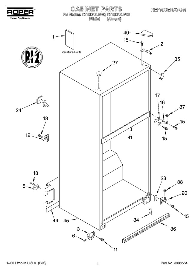 Diagram for RT18DKXJW00