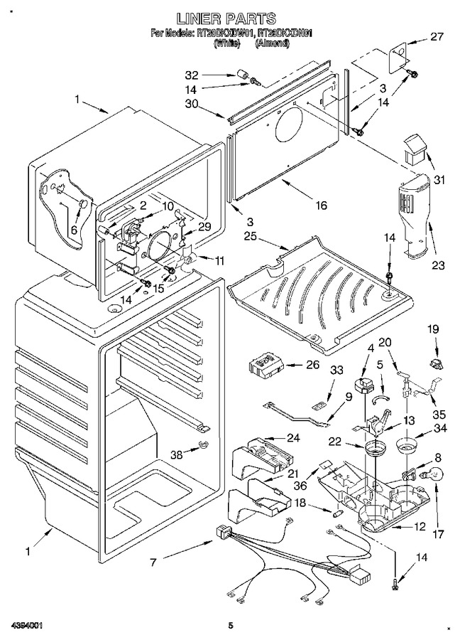 Diagram for RT20DKXDW01