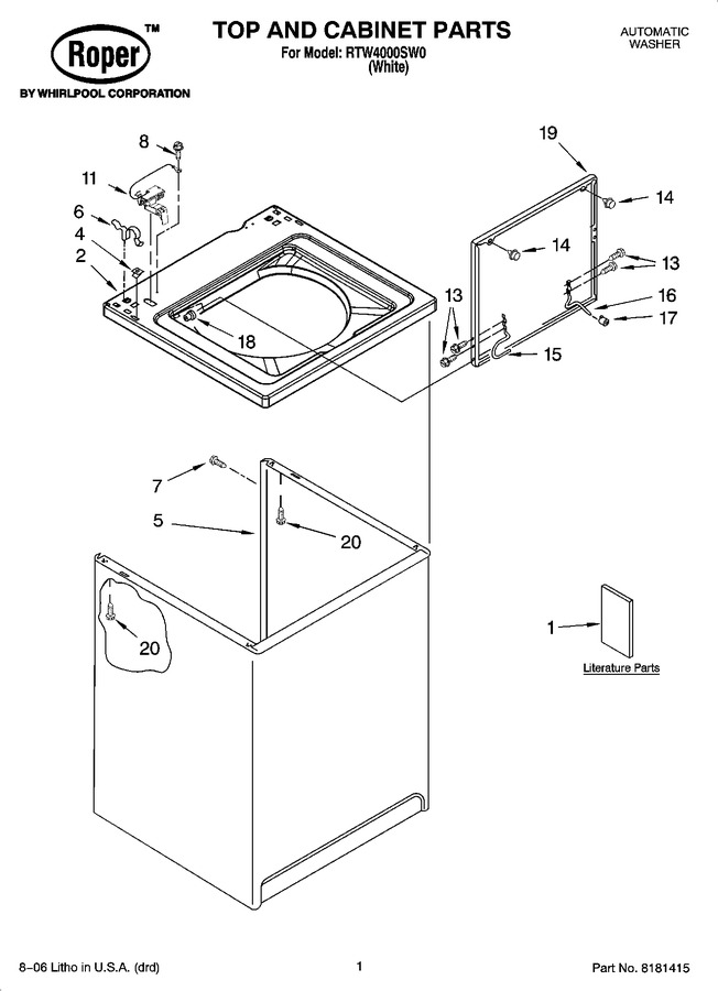 Diagram for RTW4000SW0