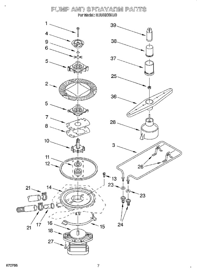 Diagram for RUD0800HB0