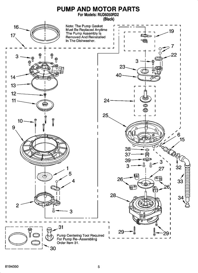 Diagram for RUD6050RD2
