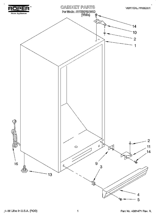 Diagram for RV15EFRAW00