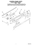 Diagram for 02 - Control Panel Parts