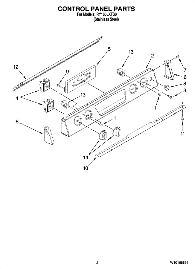 Diagram for RY160LXTS0