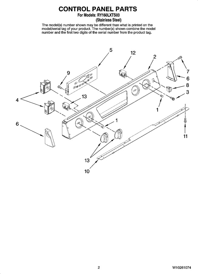 Diagram for RY160LXTS03