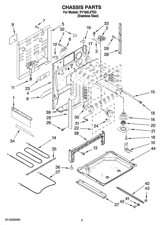 Diagram for RY160LXTS3