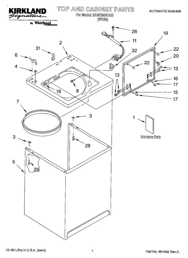 Diagram for SAWS900HQ0
