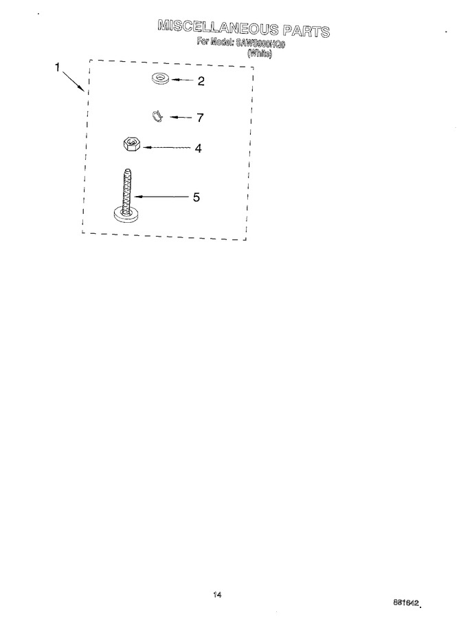 Diagram for SAWS900HQ0