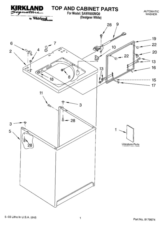 Diagram for SAWX650MQ0