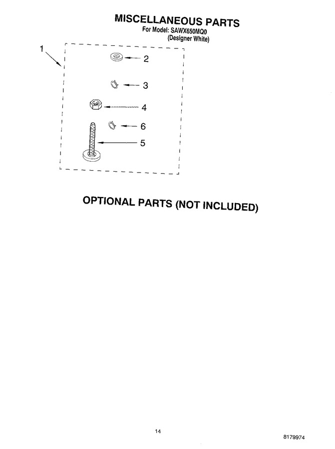 Diagram for SAWX650MQ0