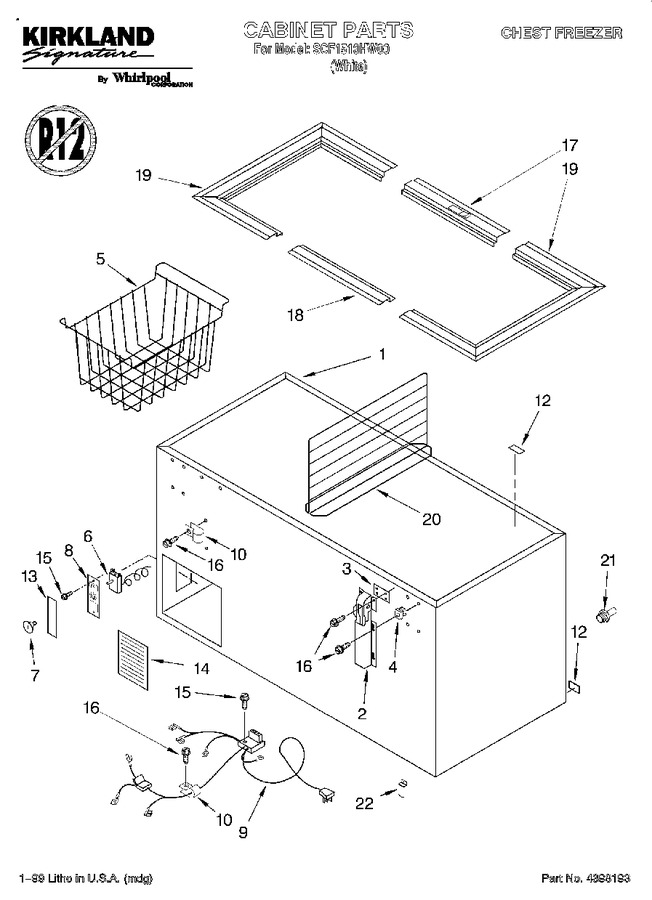 Diagram for SCF1510HW00