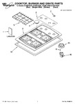 Diagram for 01 - Cooktop, Burner And Grate Parts
