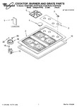 Diagram for 01 - Cooktop, Burner And Grate Parts