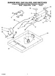 Diagram for 02 - Burner Box, Gas Valves, And Switches