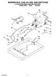 Diagram for 02 - Burner Box, Gas Valves, And Switches