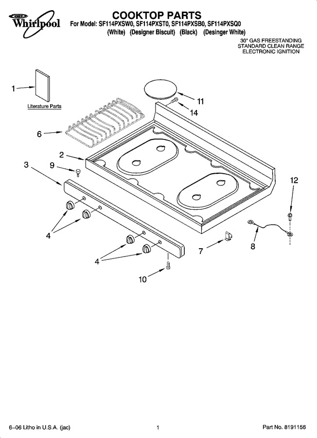 Diagram for SF114PXSB0