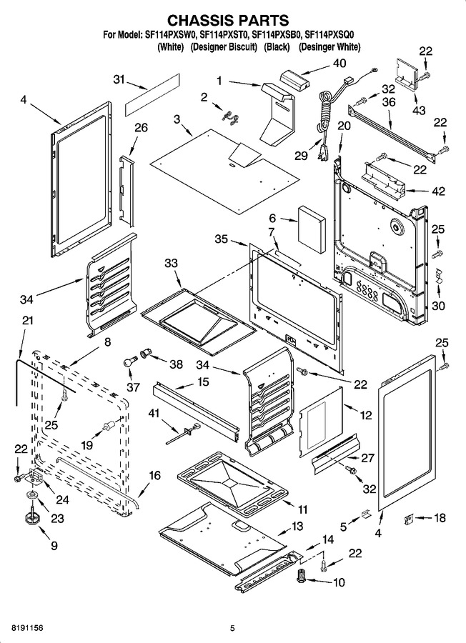 Diagram for SF114PXSB0