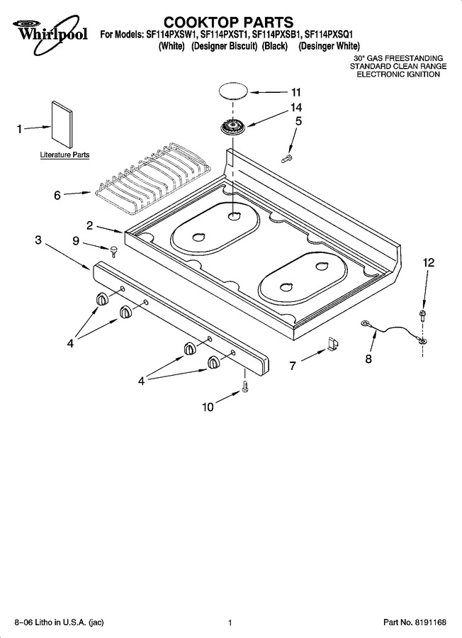 Diagram for SF114PXSQ1
