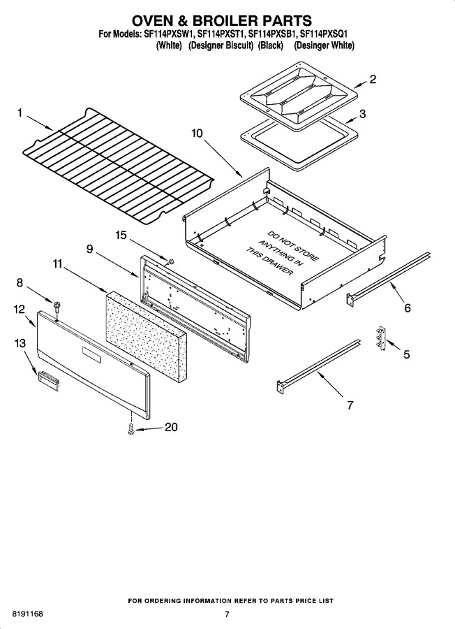 Diagram for SF114PXSQ1