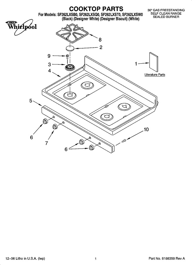 Diagram for SF262LXSB0