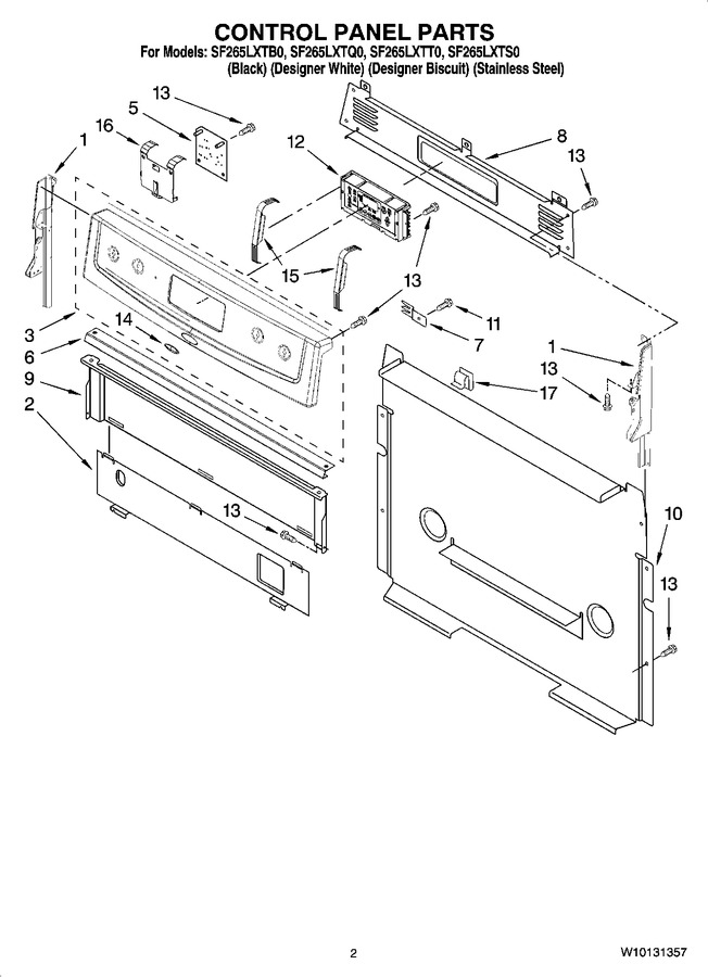 Diagram for SF265LXTB0