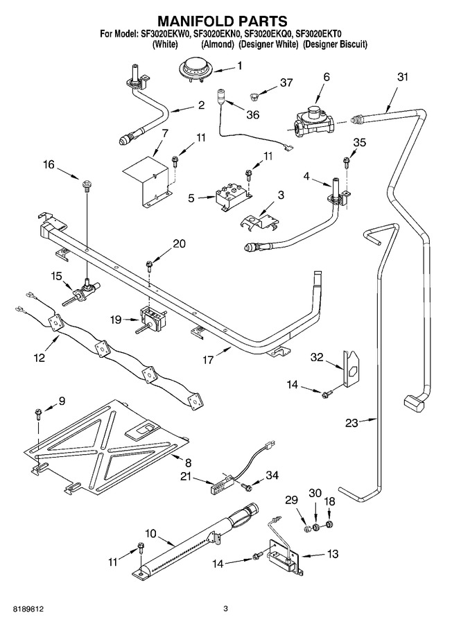 Diagram for SF3020EKT0