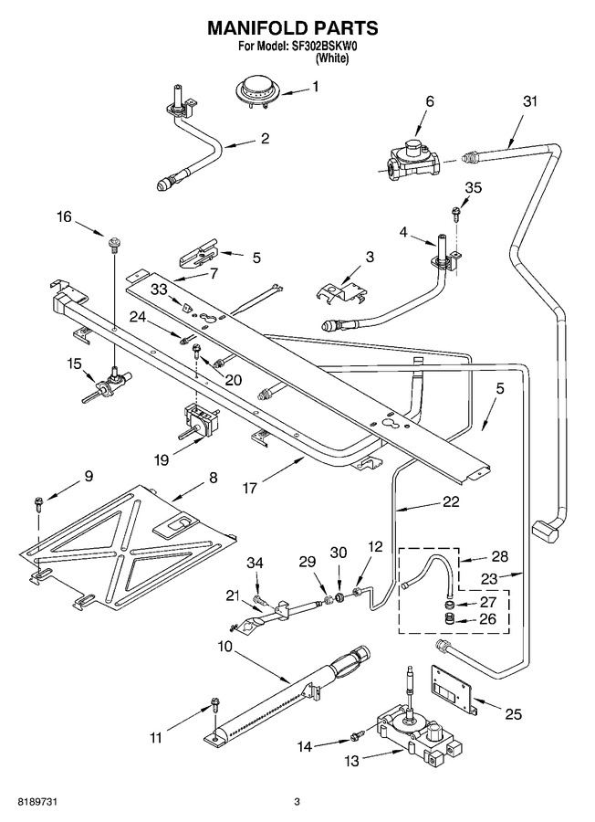 Diagram for SF302BSKW0