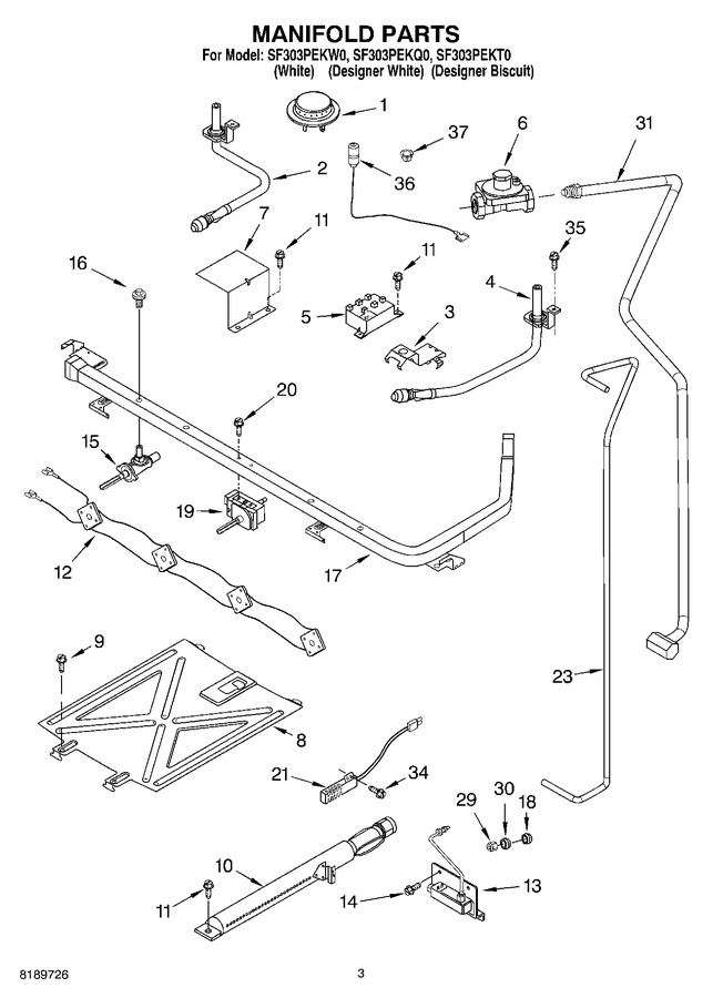 Diagram for SF303PEKW0