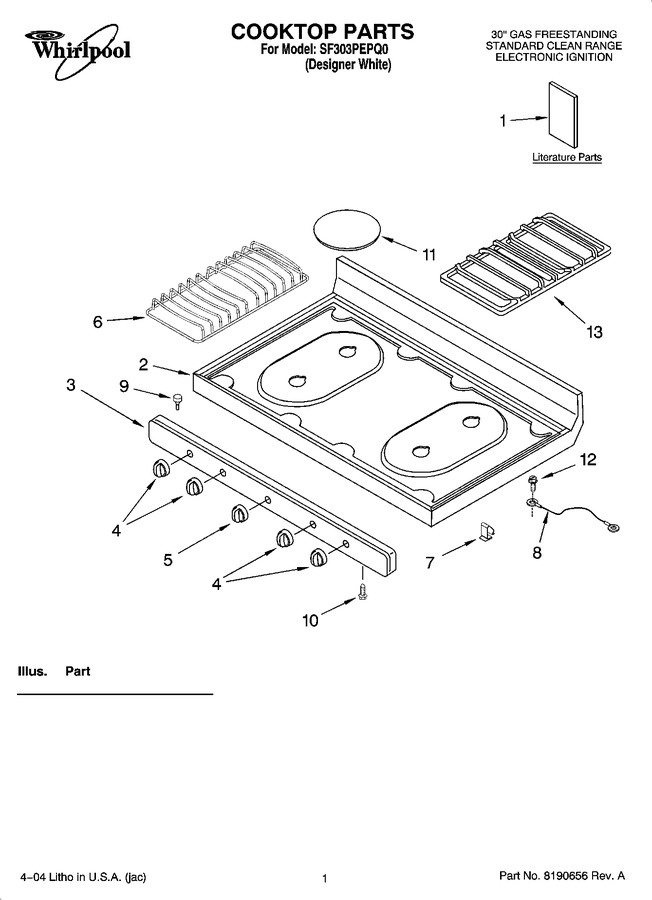 Diagram for SF303PEPQ0