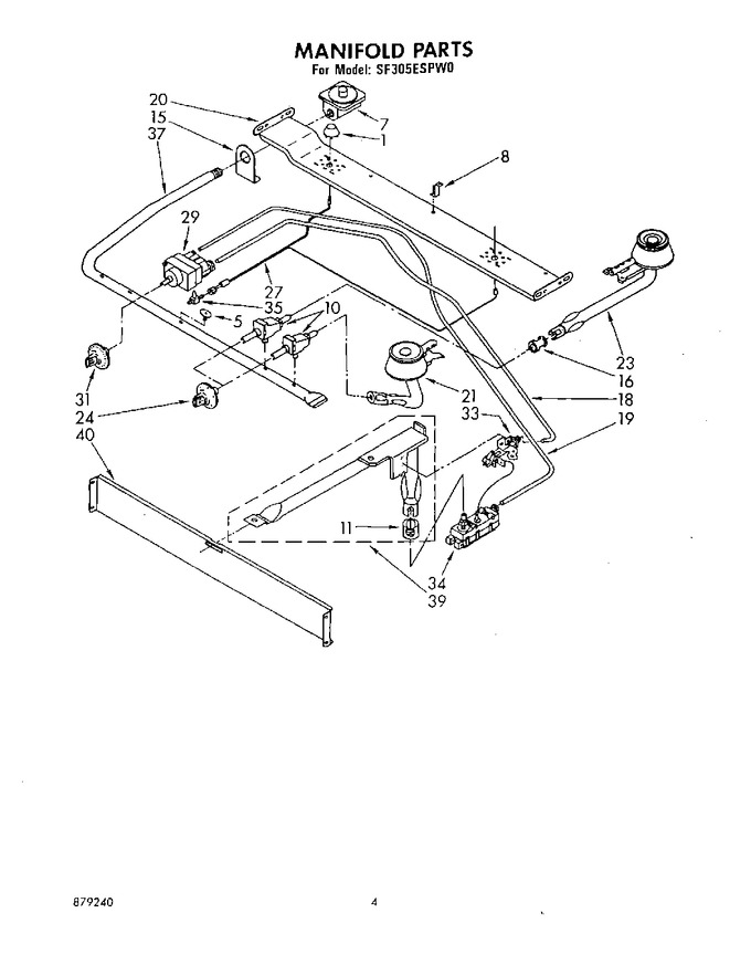 Diagram for SF305ESPW0
