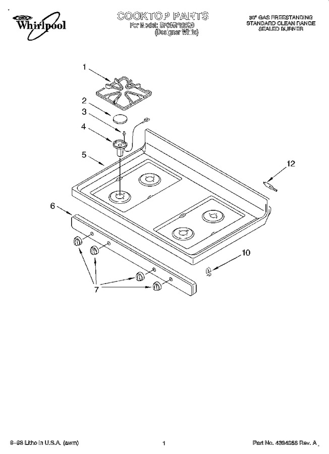 Diagram for SF305PEEQ0