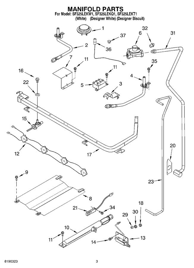 Diagram for SF325LEKQ1