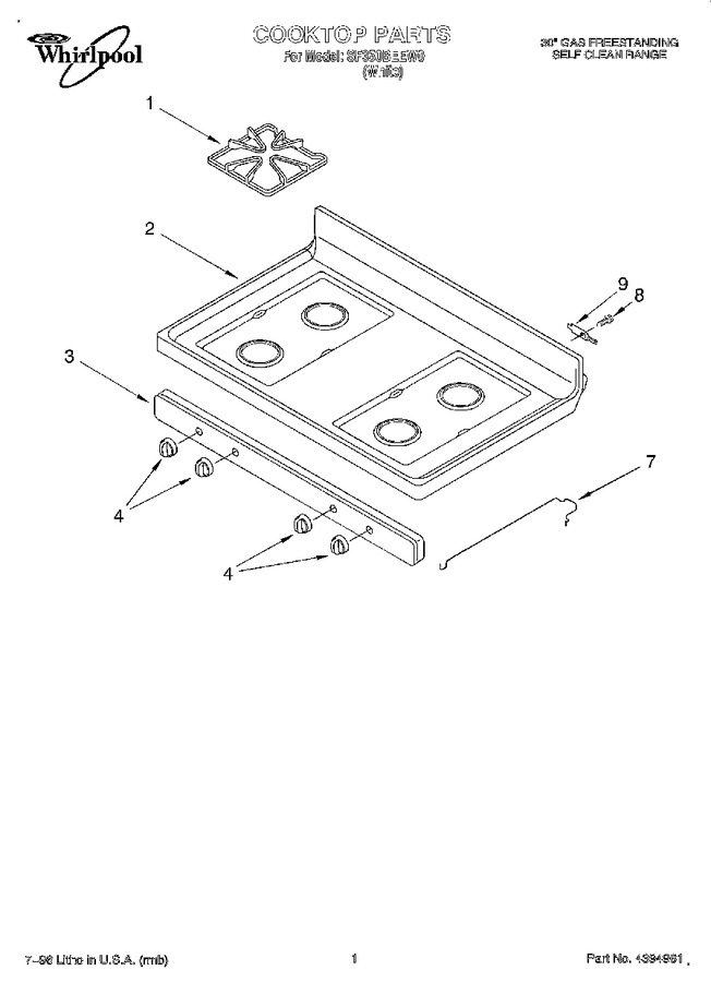 Diagram for SF350BEEW0