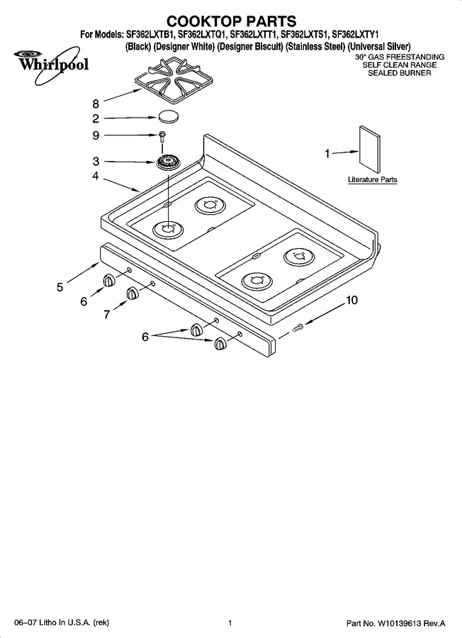 Diagram for SF362LXTY1