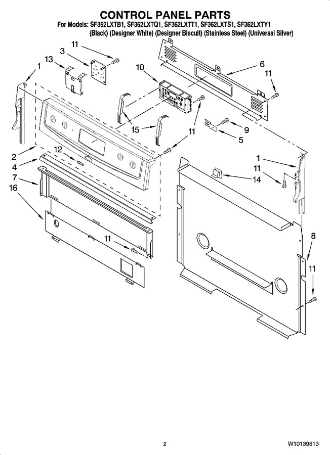 Diagram for SF362LXTS1