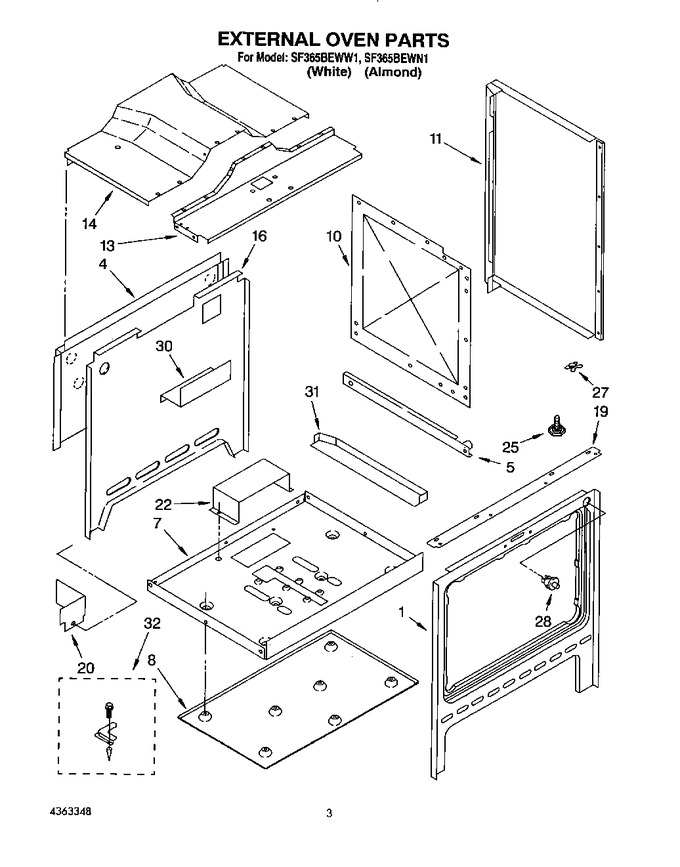Diagram for SF365BEWN1