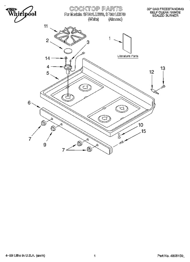 Diagram for SF367LEHW0