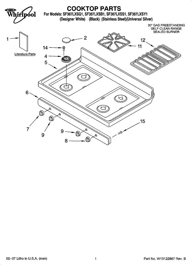 Diagram for SF367LXSY1