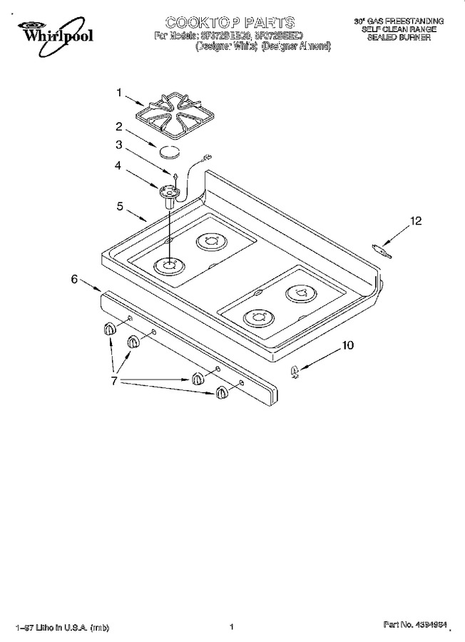 Diagram for SF372BEEQ0