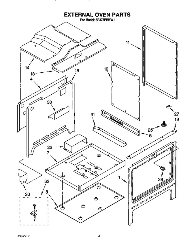 Diagram for SF375PEWW1