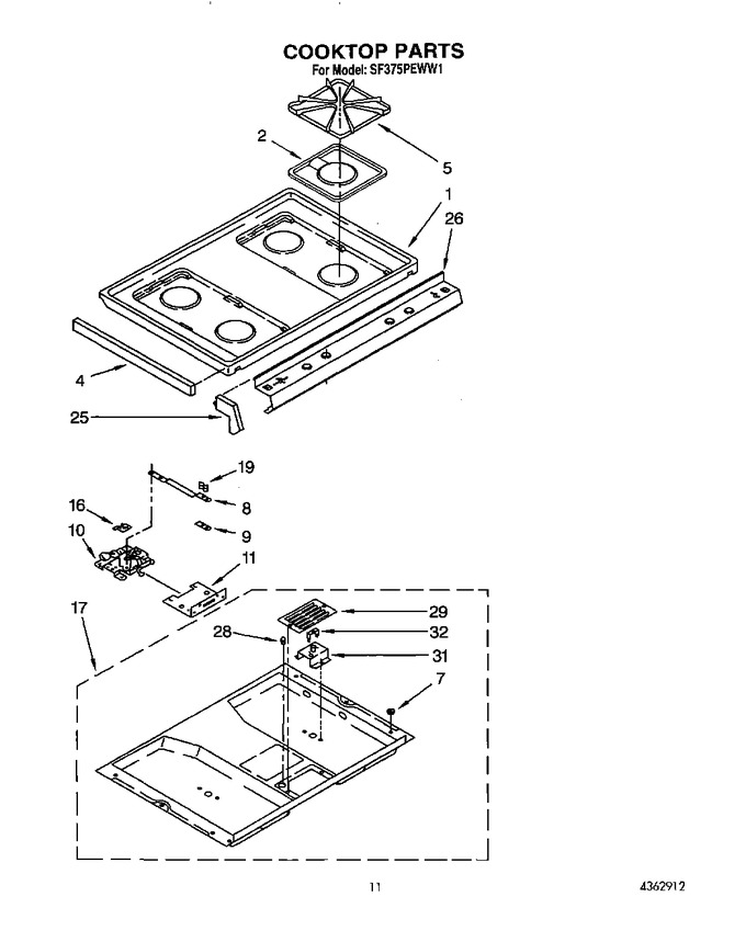 Diagram for SF375PEWW1