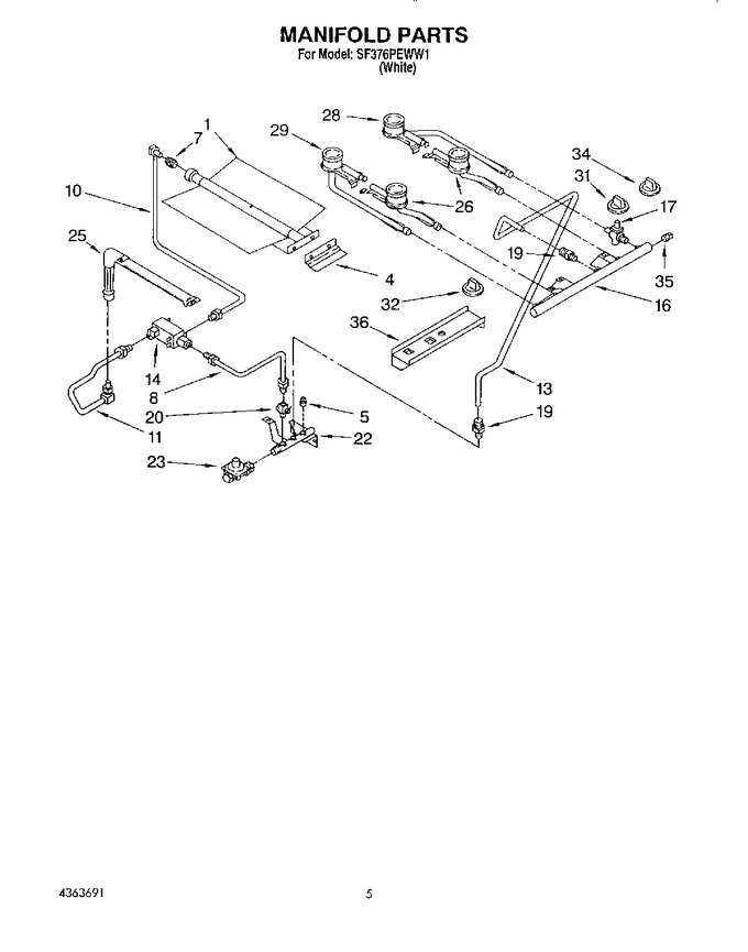 Diagram for SF376PEWW1