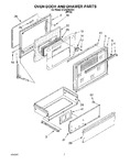 Diagram for 05 - Oven Door And Drawer