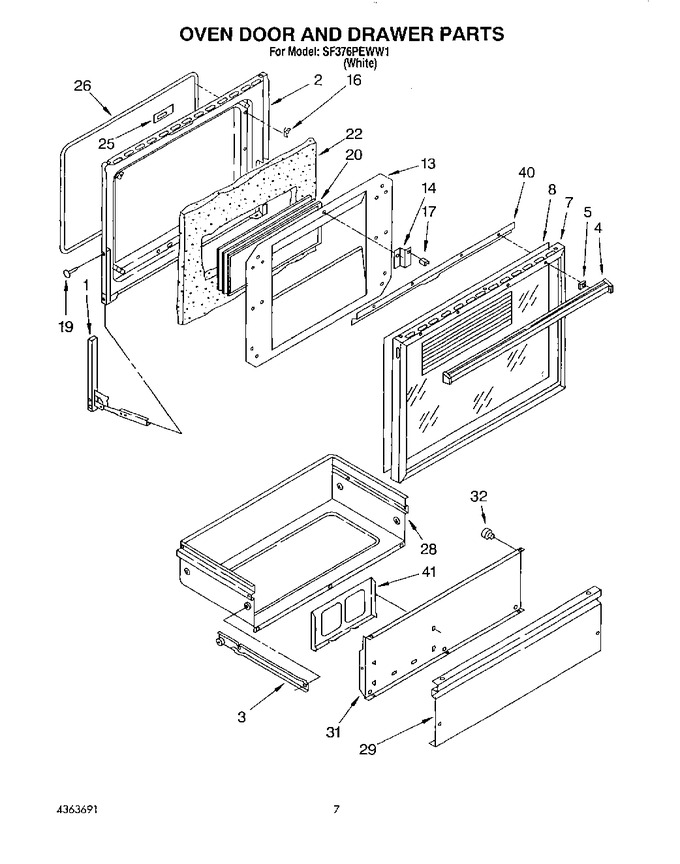 Diagram for SF376PEWW1